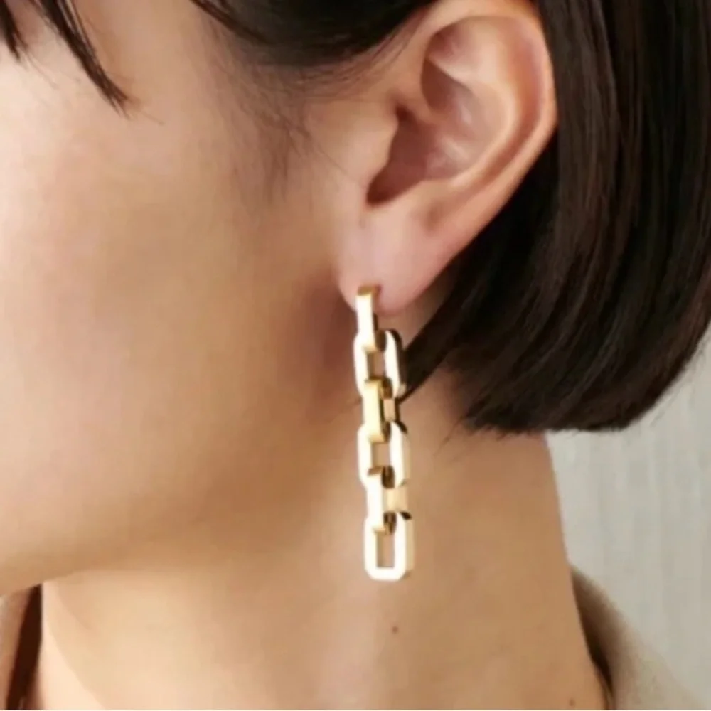 Eddie Borgo Supra link drop earrings NWT - Picture 2 of 3